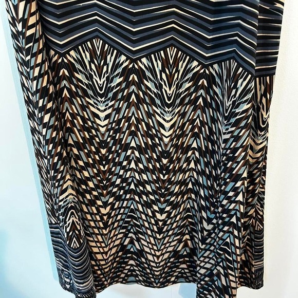 Medium women's brown and black maxi skirt elastic waistband. - Picture 8 of 8